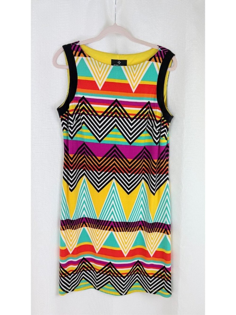 Ronni Nicole Womens Sheath Dress Size 12 Multicolor Geometric Chevron RN 126311